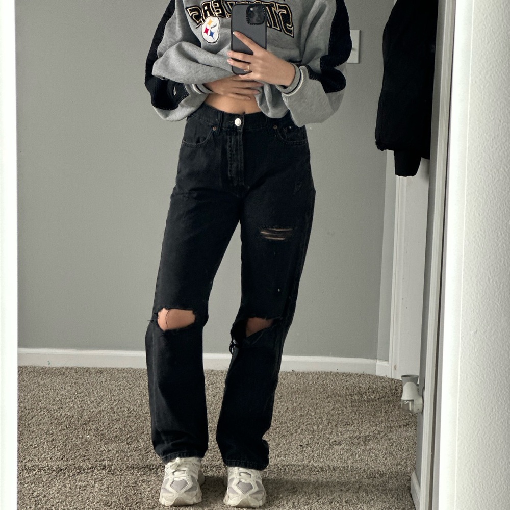 Aeropostale Black Straight Leg Jeans